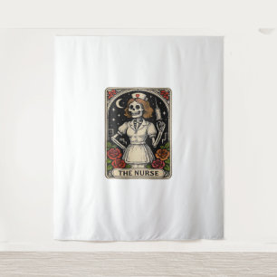 Ghost Nurse Spookily Kümmerte und whimsily verfolg Wandteppich