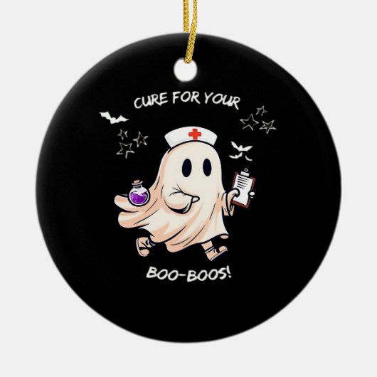 Ghost Nurse with Magical Potion � Cure for Your Bo Keramik Ornament (Vorne)