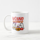 Ghost Nurse Wundflüsterer Halloween Nurse Fall S Kaffeetasse (Links)