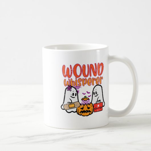 Ghost Nurse Wundflüsterer Halloween Nurse Fall S Kaffeetasse (Rechts)