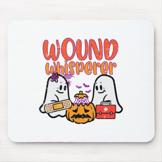 Ghost Nurse Wundflüsterer Halloween Nurse Fall S Mousepad (Vorne)