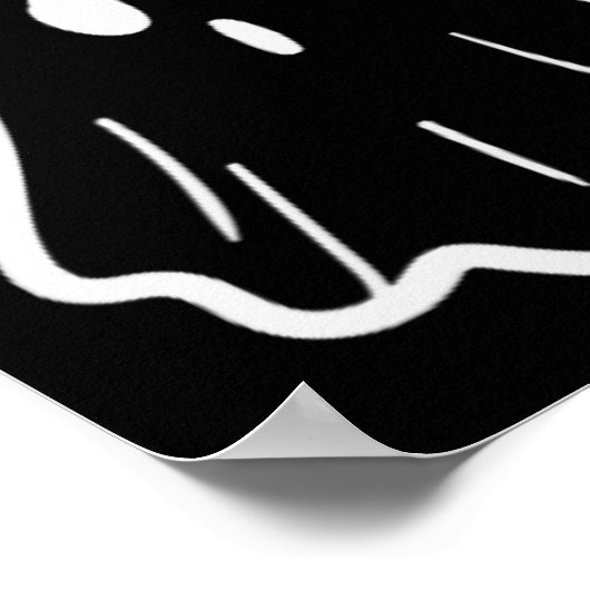 Ghost Nurween Kostüm Retro Fall Scrub Top Poster (Ecke)