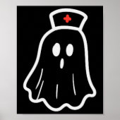 Ghost Nurween Kostüm Retro Fall Scrub Top Poster (Vorne)