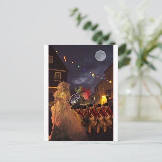 Ghost of Charles Dickens Past Postkarte (Stehend Vorderseite)