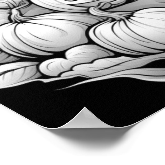 Ghost of the Pumpkin Patch Farbe Sie selbst Poster (Ecke)