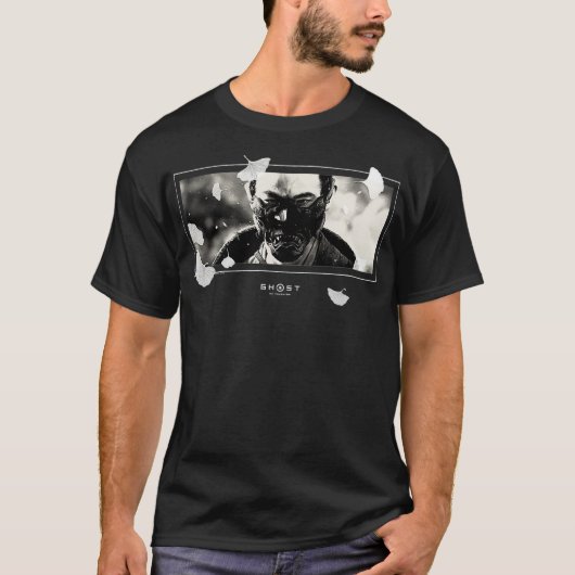 Ghost of Tsushima White Falling Leaves T-Shirt (Vorderseite)