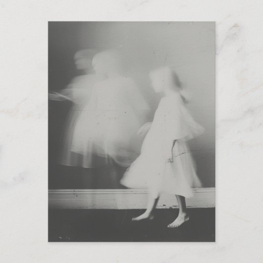 Ghost on Film Vintag Fotografie Postkarte (Vorderseite)
