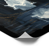 Ghost on Swing Spookokokart Kostüm Niedlich Hallow Poster (Ecke)