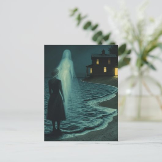 Ghost on the Beach Postkarte (Stehend Vorderseite)