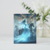 Ghost on the Carousel Postkarte (Stehend Vorderseite)