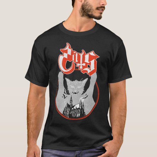 Ghost Opus Cat Parody - Funny Cats Musik Fan Kunst T-Shirt (Vorderseite)