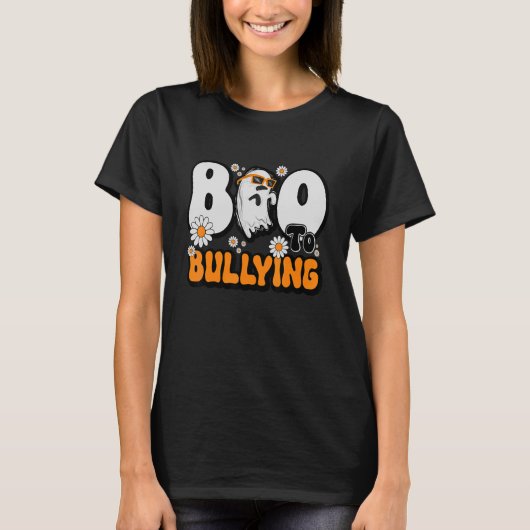 Ghost orange Anti Bullying unity day Boo to bullyl T-Shirt (Vorderseite)