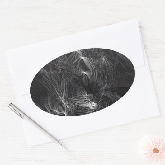 Ghost Ovaler Aufkleber (Umschlag)