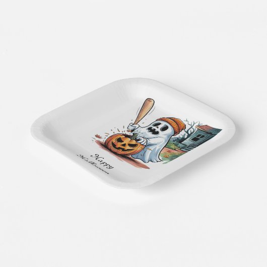 Ghost Pappteller (Gewinkelt)