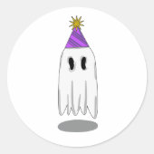 Ghost-Party 1 Runder Aufkleber (Vorderseite)
