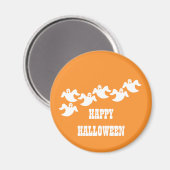 Ghost Party Halloween Magnet, Orange Magnet (Vorderseite/Rückseite)