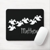 Ghost Party Halloween Mousepad, Black Mousepad (Mit Mouse)