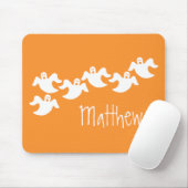 Ghost Party Halloween Mousepad, Orange Mousepad (Mit Mouse)