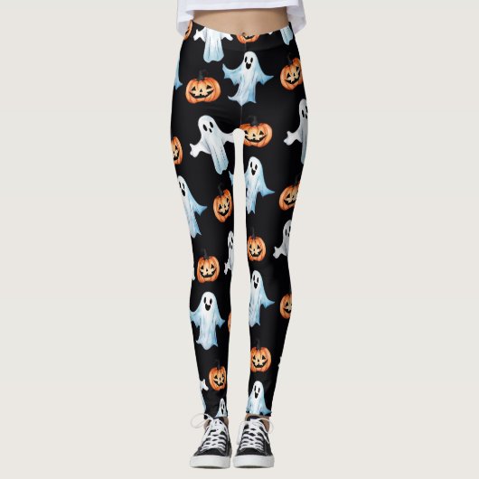 Ghost-Party in Schwarz Leggings (Vorderseite)