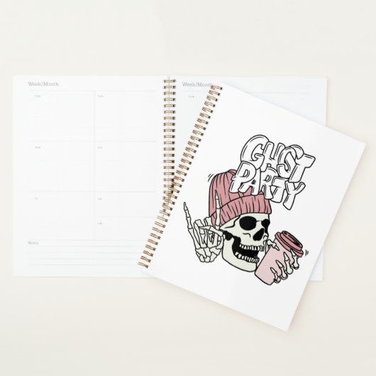 Ghost-Party-Notebook Planer (Anzeige)