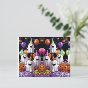 Ghost-Party Postkarte