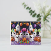 Ghost-Party Postkarte (Stehend Vorderseite)