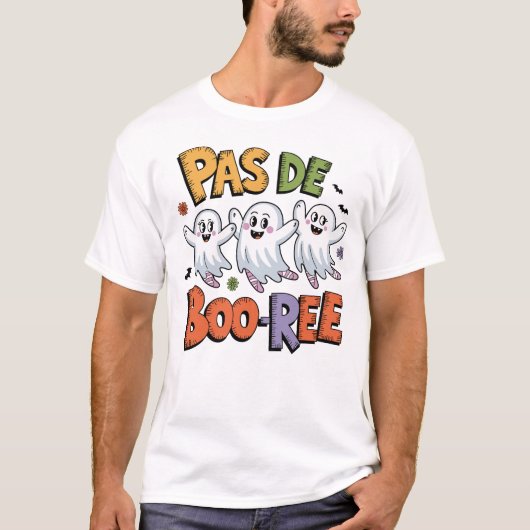 Ghost Pas de BOO-rée Ballet Dancer Halloween Spook T-Shirt (Vorderseite)