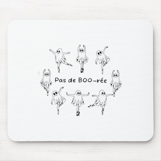 Ghost Pas De Boo-rée Ballet Dancer Spooky Hallowee Mousepad (Vorne)
