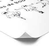 Ghost Pas De Boo-rée Ballet Dancer Spooky Hallowee Poster (Ecke)