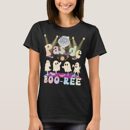 GHOST Pas de BOO-rée Ballet Dancer Spooky Hallowee T-Shirt (Vorderseite)