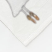 Ghost Pas De Boo-rée Llet Dancer Spooky Halloween Fleecedecke (Ecke)