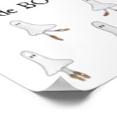 Ghost Pas De Boo-rée Llet Dancer Spooky Halloween Poster (Ecke)