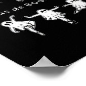 Ghost Pas De Boo-rée Llet Dancer Spooky Halloween Poster (Ecke)