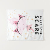 Ghost Pastel Halloween Deco Foto Stand Hintergrund Wandteppich (Vorderseite (Horizontal))