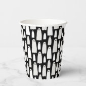 Ghost Pattern Halloween Pappbecher (Rückseite)