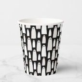 Ghost Pattern Halloween Pappbecher (Vorderseite)