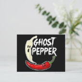 Ghost Pepper Funny Spicy Hot Halloween Ghost Peppe (Stehend Vorderseite)