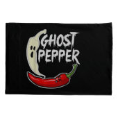 Ghost Pepper Funny Spicy Hot Halloween Ghost Peppe Kissenbezug (Rückseite)