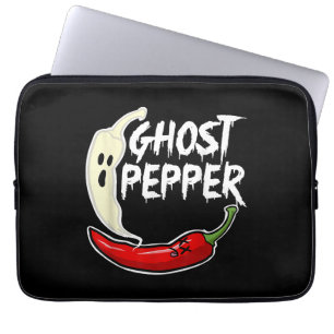 Ghost Pepper Funny Spicy Hot Halloween Ghost Peppe Laptopschutzhülle