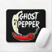 Ghost Pepper Funny Spicy Hot Halloween Ghost Peppe Mousepad (Mit Mouse)