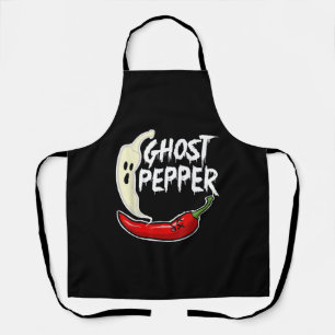 Ghost Pepper Funny Spicy Hot Halloween Ghost Peppe Schürze