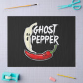 Ghost Pepper Funny Spicy Hot Halloween Ghost Peppe Seidenpapier (Basteln)