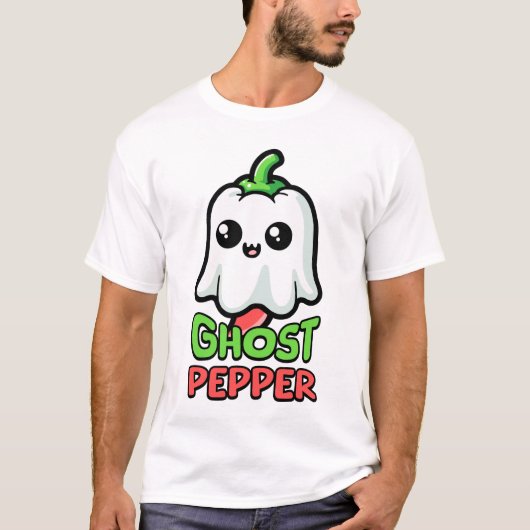 Ghost Pepper! Niedlicher Hot Ppper Pun! T-Shirt (Vorderseite)