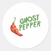 Ghost Pepper Runder Aufkleber (Vorderseite)