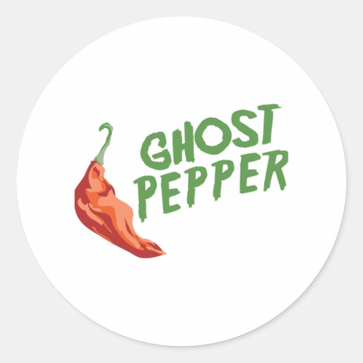 Ghost Pepper Runder Aufkleber (Vorderseite)