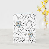 Ghost Person Karte (Gelbe Blume)