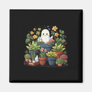 Ghost Pflanze Lady Halloween Ghosting Pflanze Magnet