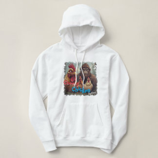 "Ghost Photobomb" Bigfoot & Cheesy Chickens  Hoodie