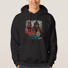 "Ghost Photobomb" Bigfoot & Cheesy Chickens  Hoodie