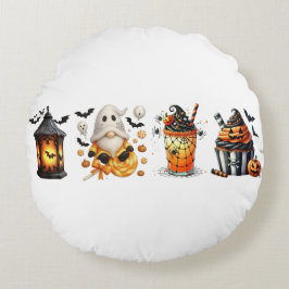 Ghost Pillow: Halloween Herbstdekor Rundes Kissen